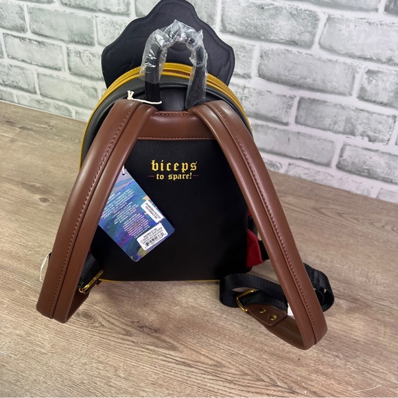 Disney Loungefly Villains scene Gaston mini-Backpack - Picture 4 of 12